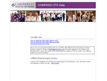 Tablet Screenshot of compasssupport.carondelet.org